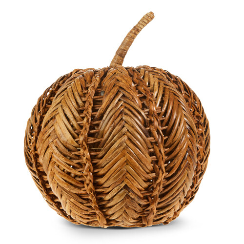 12.75&quot; WICKER PUMPKIN