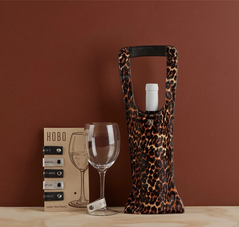 Wine Tote-Leopard