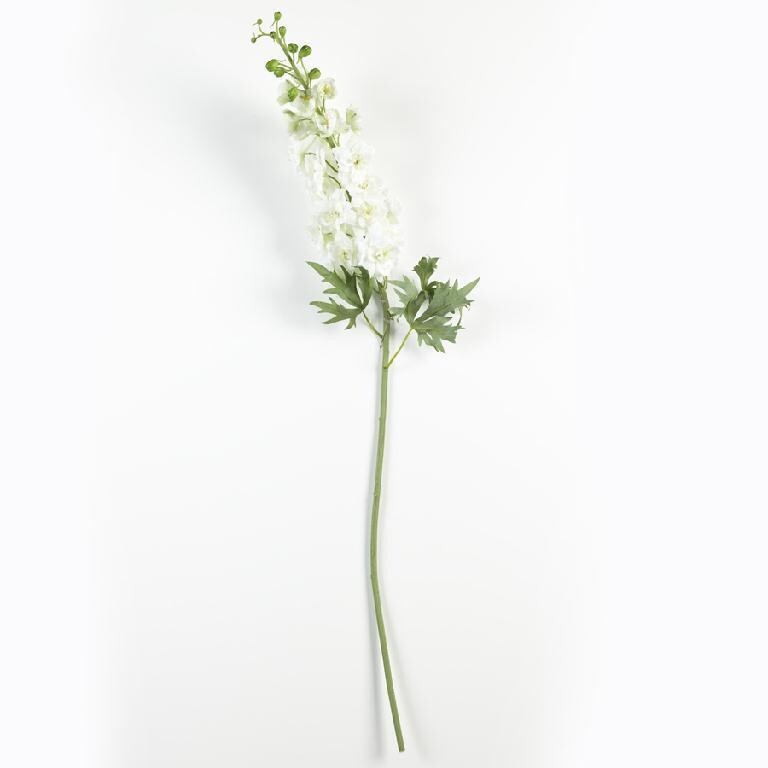 35.5&quot; White Delphinium Stem