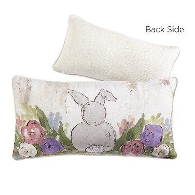 22&quot; Bunny Tails Lumbar Pillow