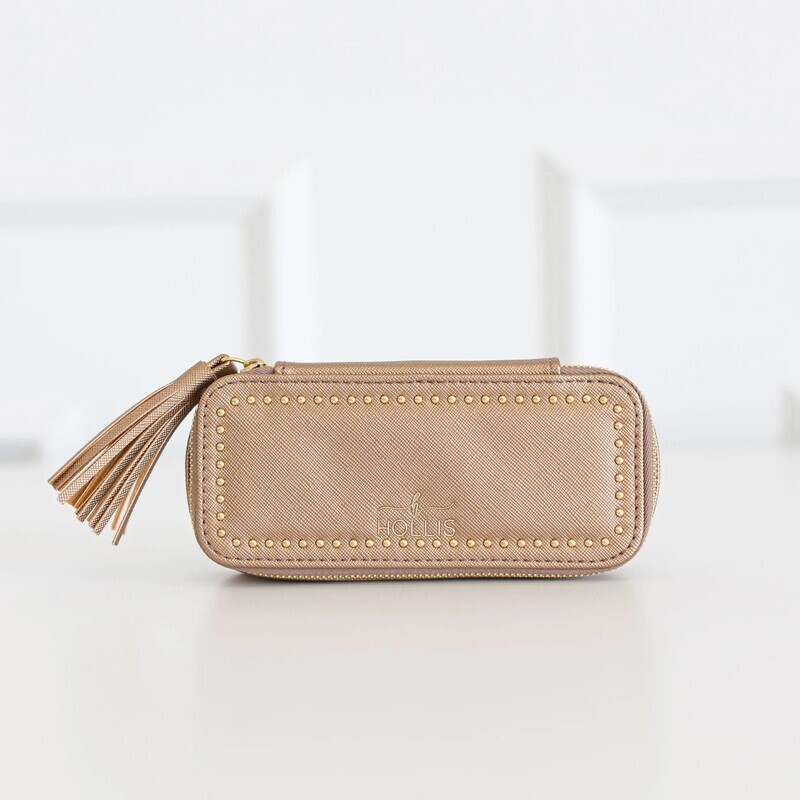 Hollis Lipstick Case Metallic Mocha