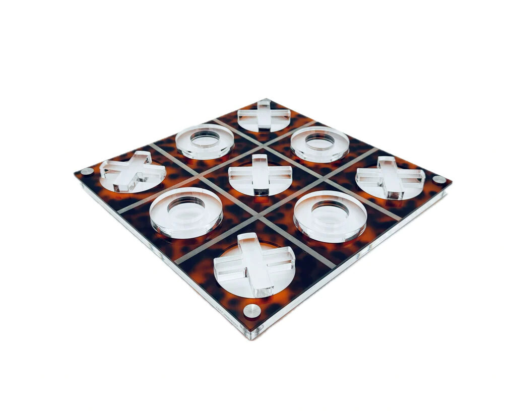 “La Vieja&quot; 2D Tic-Tac-Toe Game Tortoise Shell
