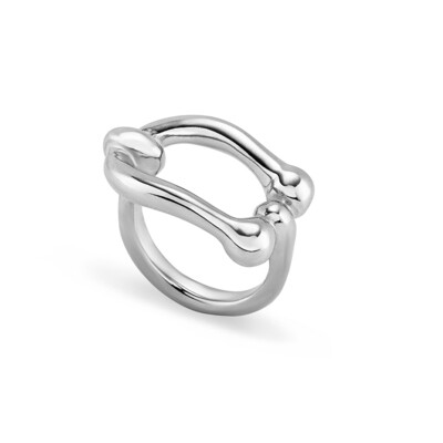 SEROTONIN RING Silver, Size: 15