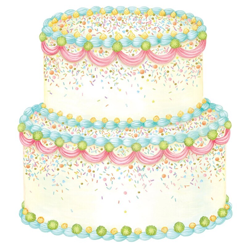 Die-Cut Birthday Cake Placemat