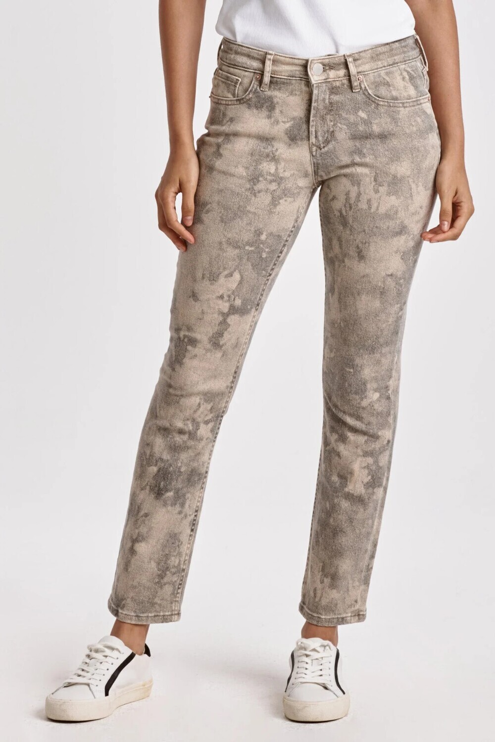 BLAIRE HIGH RISE SLIM STRAIGHT JEANS SPRING CAMO