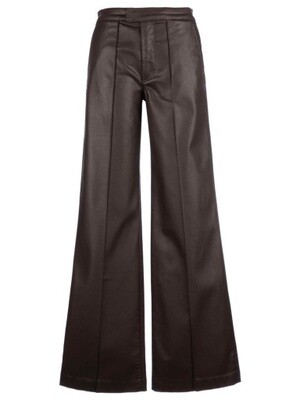 Jodi Coated High Rise Wide Leg, Color: Chocolate, Size: 2