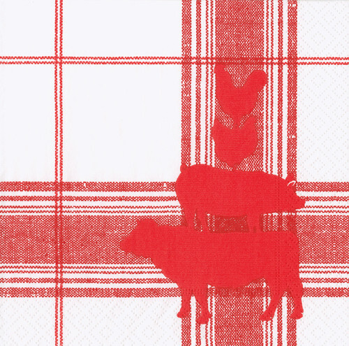 Red Barn Luncheon Napkin