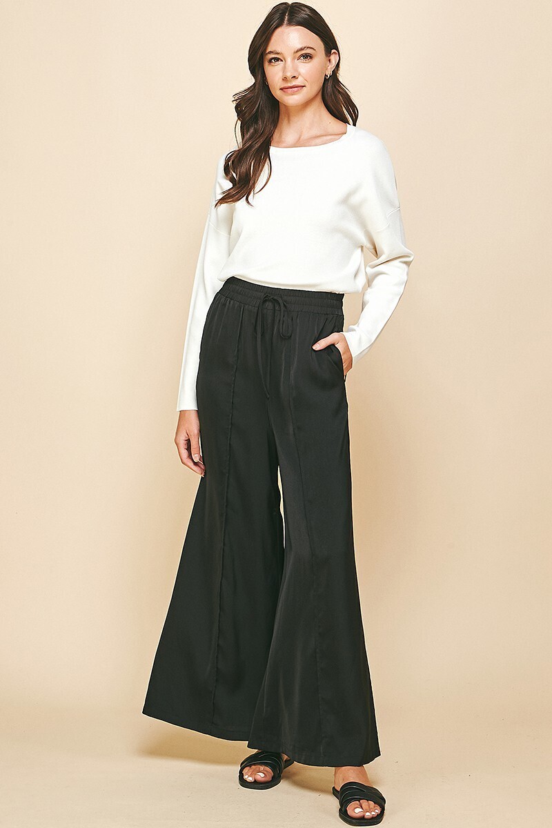 Satin Wide Leg Pant