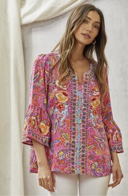Paisley Tunic w/Embroidery