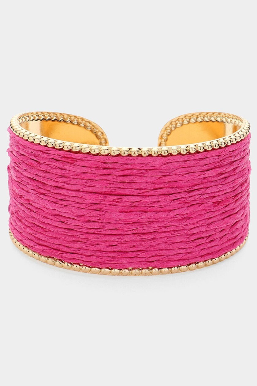Raffia Cuff Bracelet