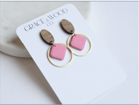 Guava Clay Laurie DS Earrings