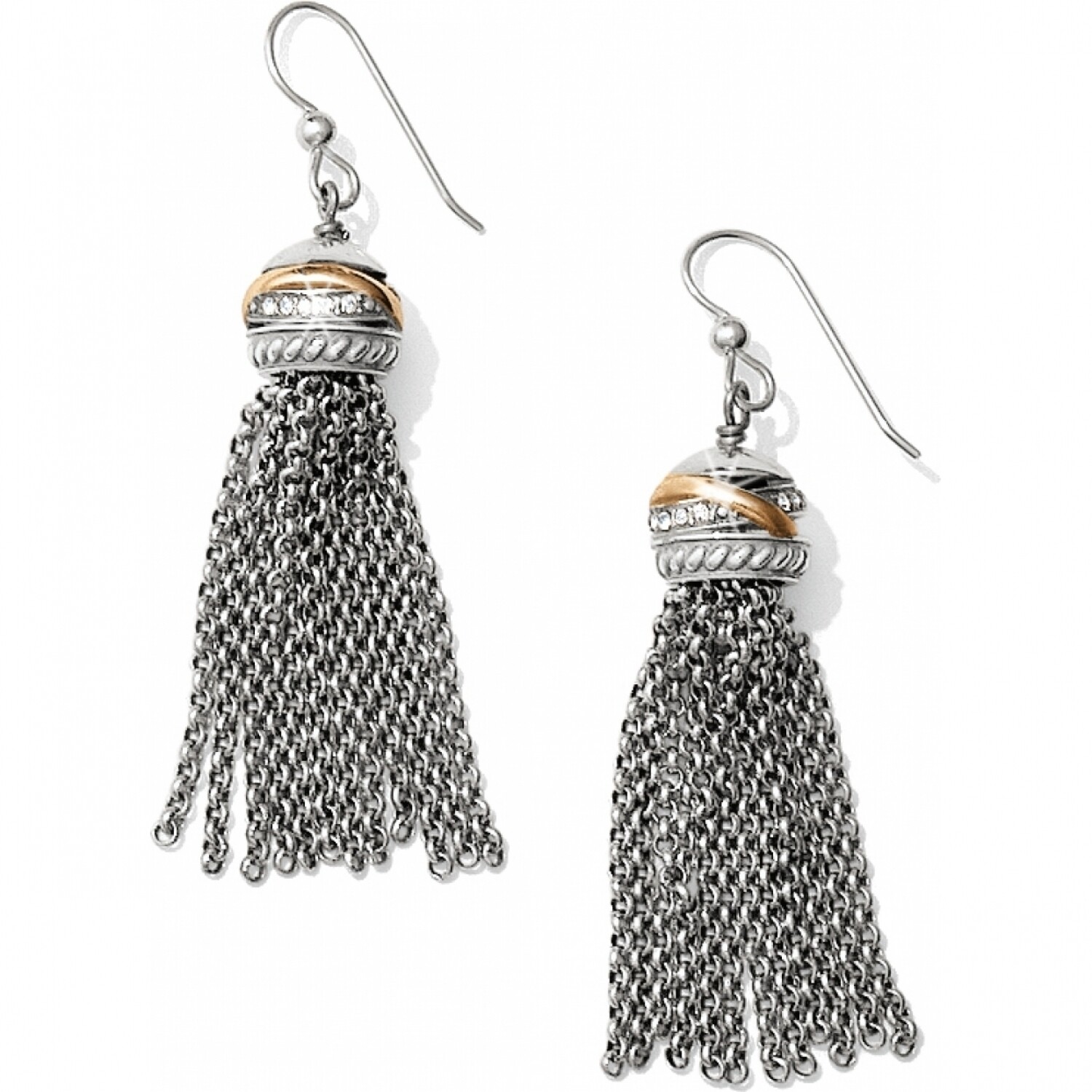 Neptune&#39;s Rings Tassel French Wire Earrings