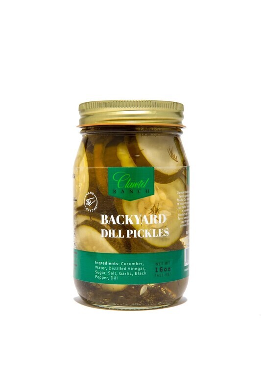 16oz Backyard Dill Pickles