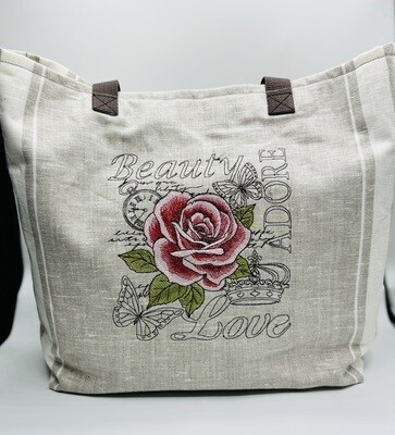 Rose Beauty Tote Bag