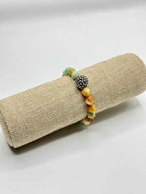 Simon Sebbag Stretch Star Cut Amazonite Bracelet