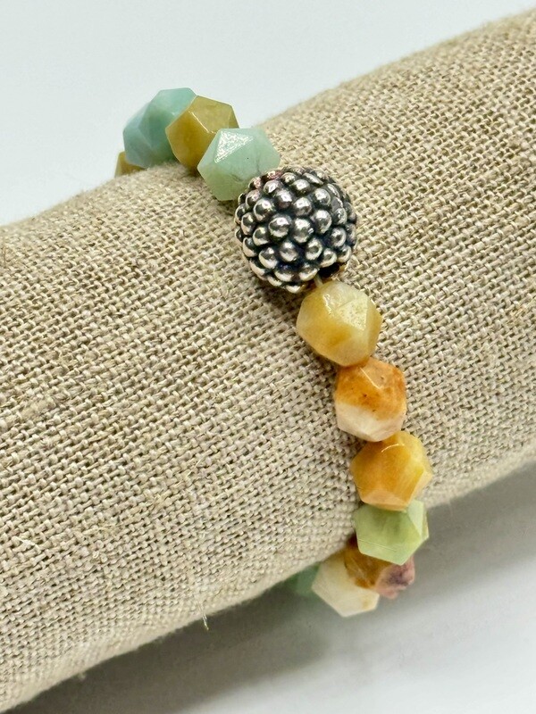 Simon Sebbag Stretch Star Cut Amazonite Bracelet