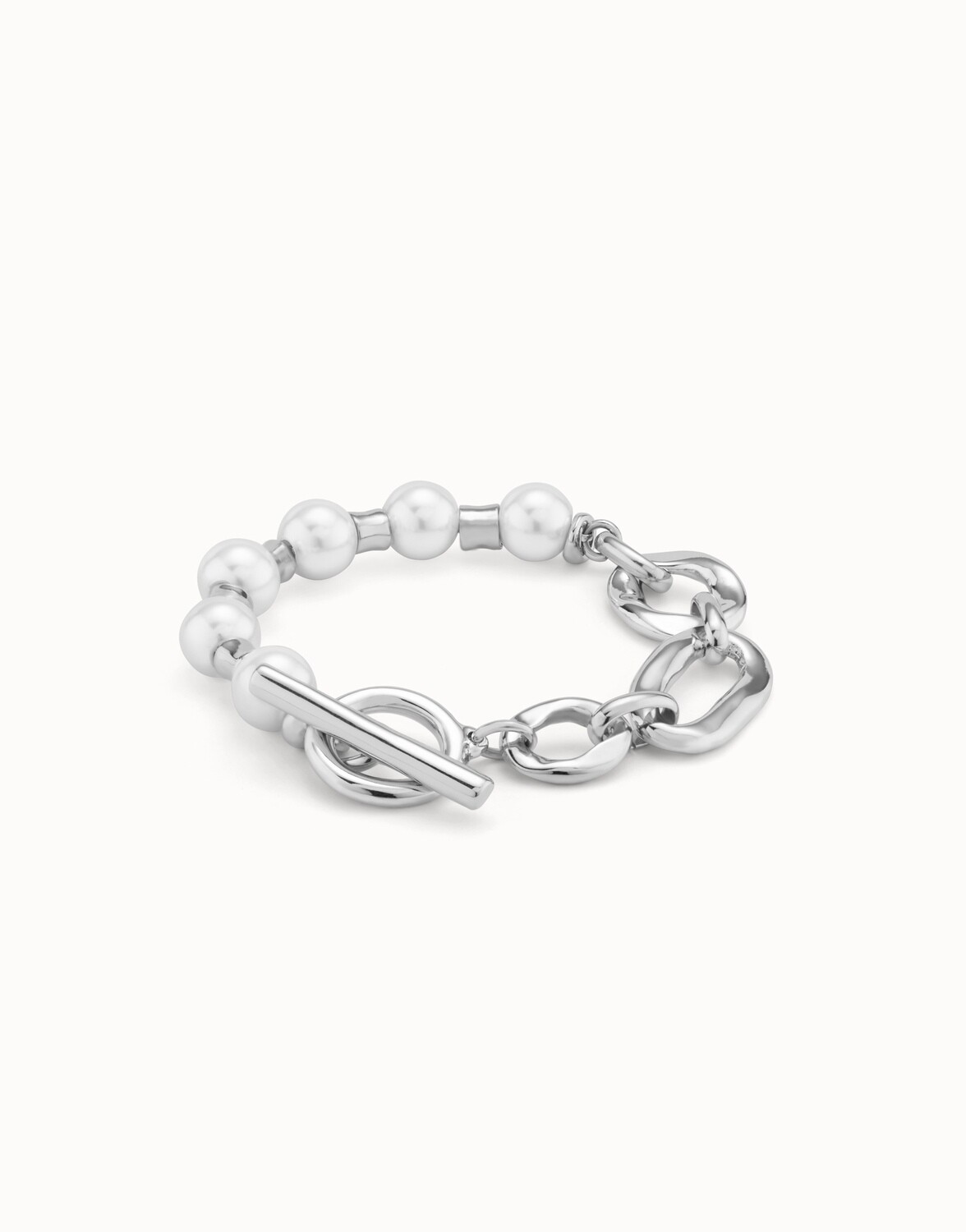 Pearl and Match Silver Bracelet (M)