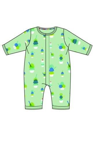 GREEN SUNDAE FUNDAY COVERALL
