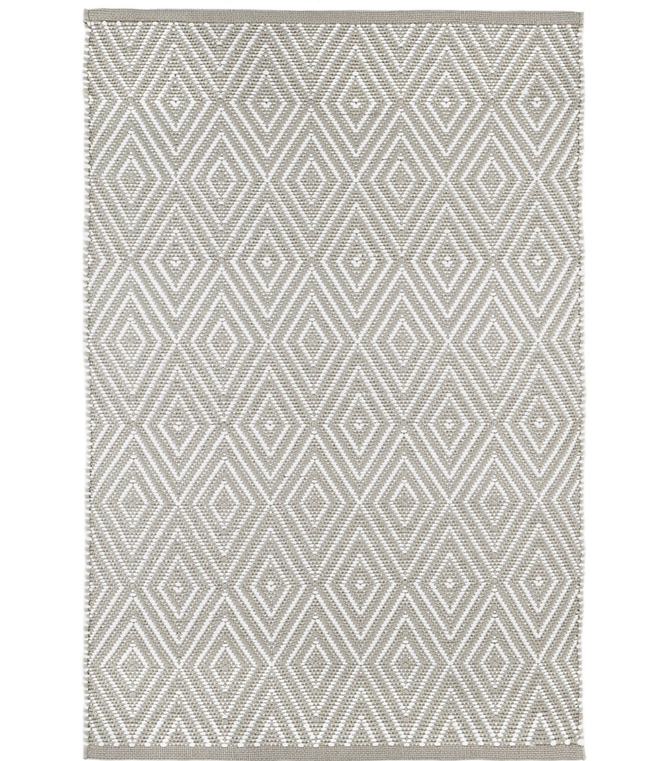 Diamond Platinum/White Indoor/Outdoor Rug 2x3