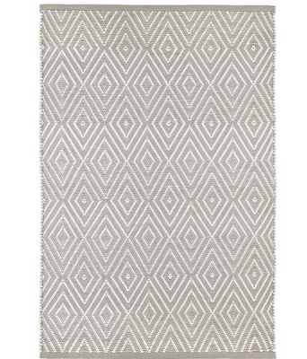 Diamond Platinum/White Indoor/Outdoor Rug 2x3