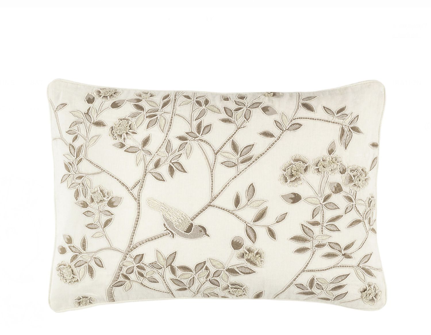 Jane Embroidered Plaster Decorative Pillow