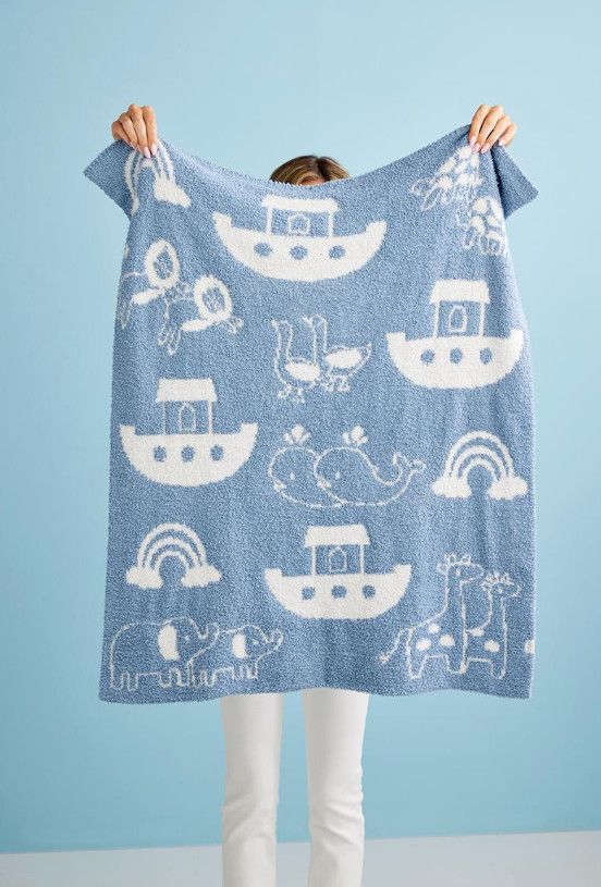 NOAH&#39;S ARK CHENILLE BLANKET