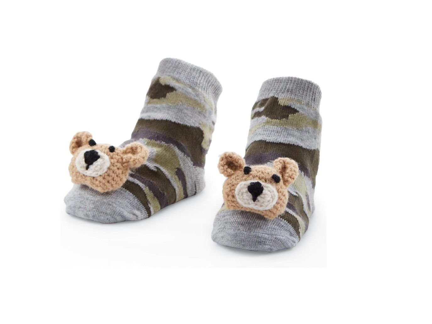 CAMO BEAR RATTLE TOE SOCKS