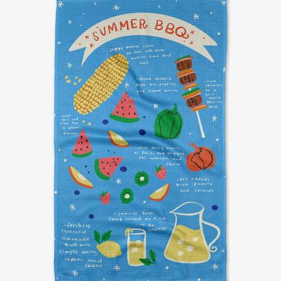 Summer Bbq Tea Towel