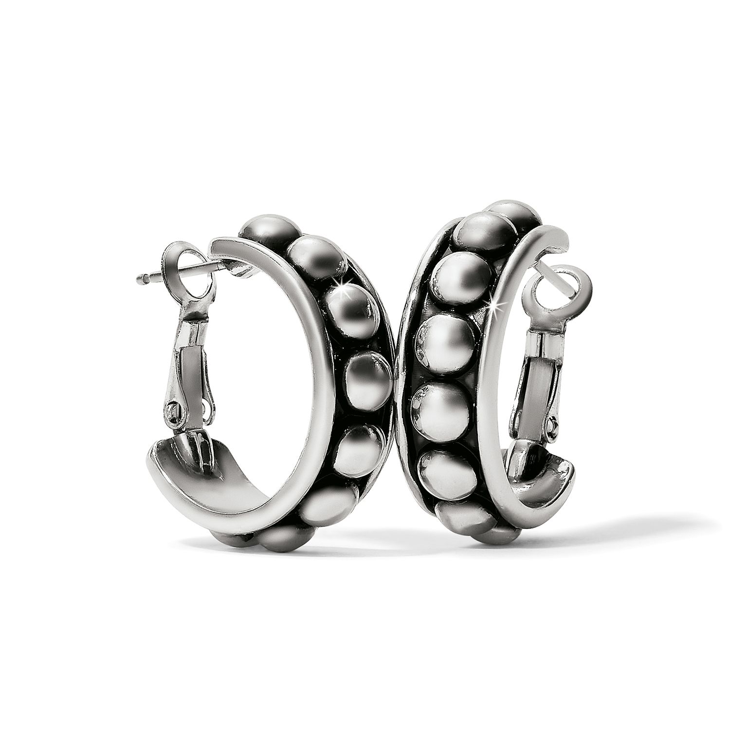 Pretty Tough Stud Hoop Earrings, Size: Medium