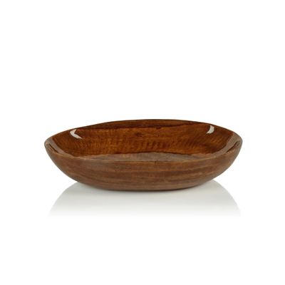 Gabonese Oval Mango Wood Bowls, Size: Small