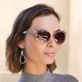 Interlok Braid Sunglasses Rosewater