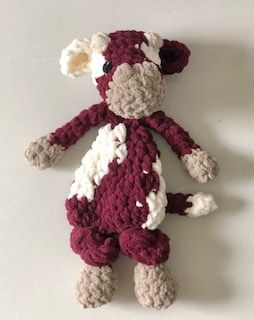 Maroon &amp; White Aggie Cow
