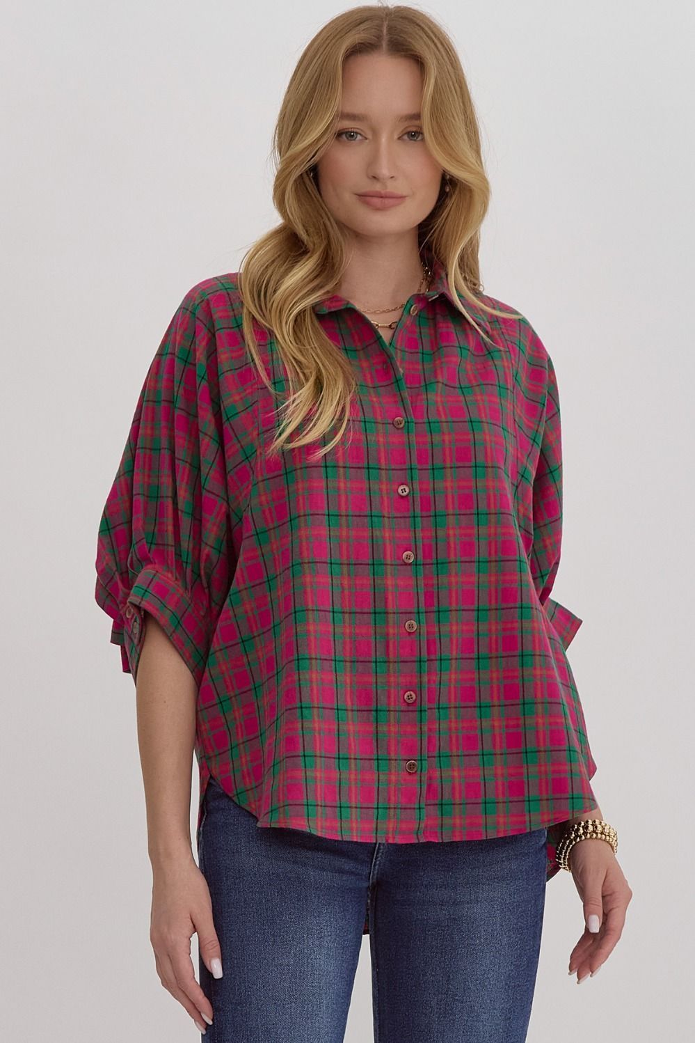 Plaid Button Down Shirt