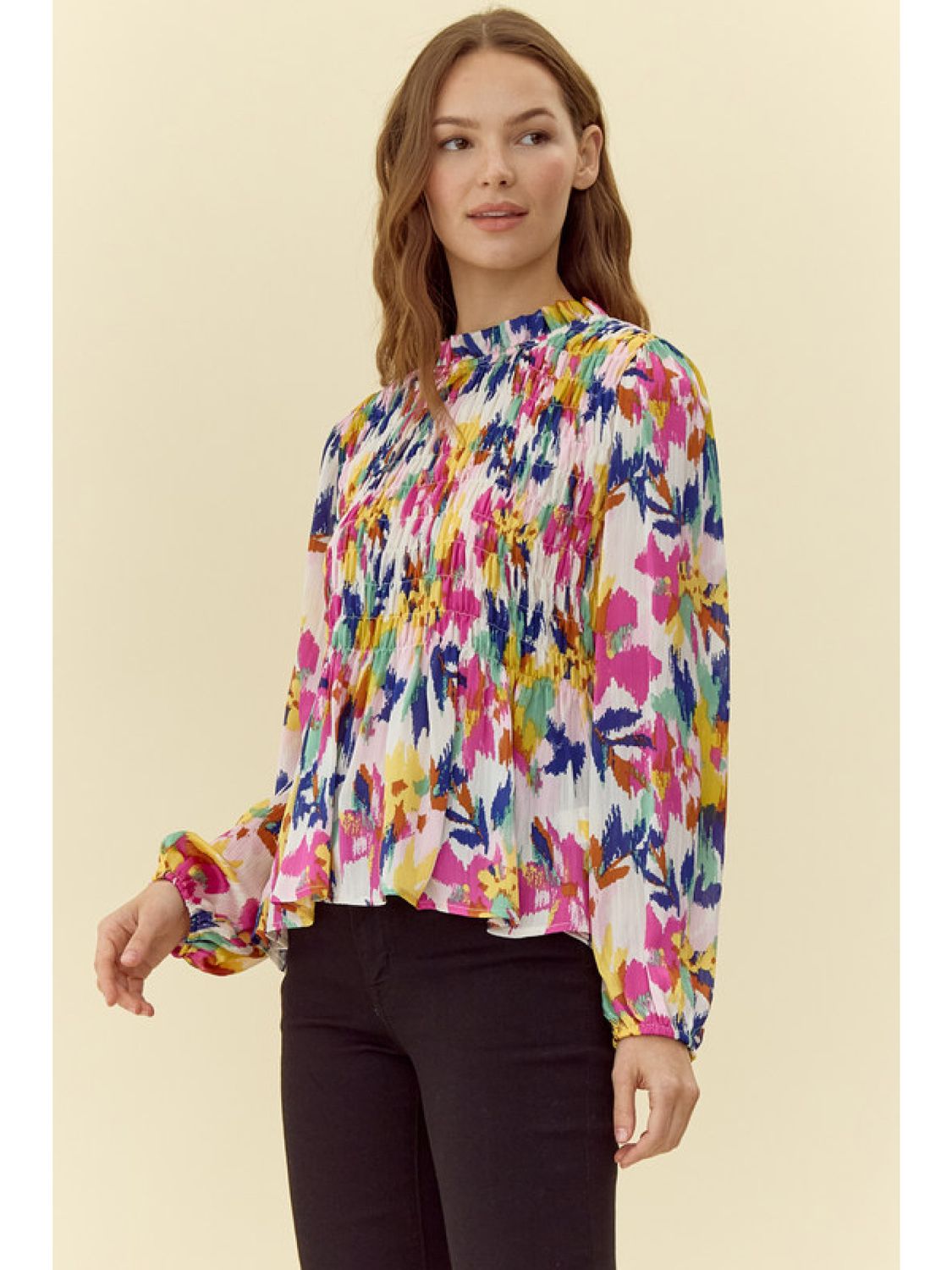 Smocked Babydoll Top