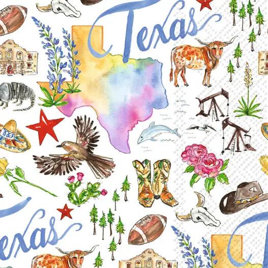 Texas State Collection Paper Guest Towels