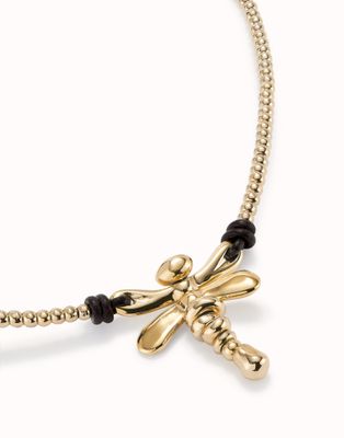 Ser Rebel Central Dragonfly Gold Necklace