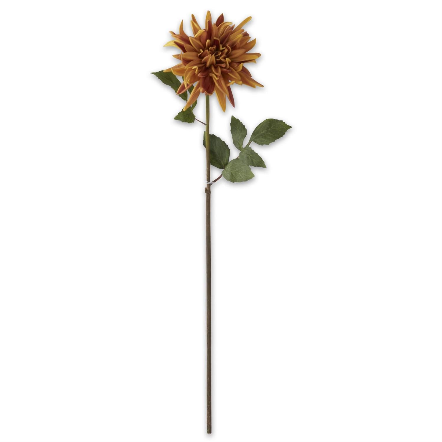 30&quot; Dark Orange Real Touch Mum Stem