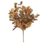 21&quot; Rust &amp; Brown Silk Leaves Bush w/Burgundy &amp; Rust Berries