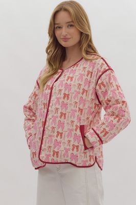 Bow Print Jacket