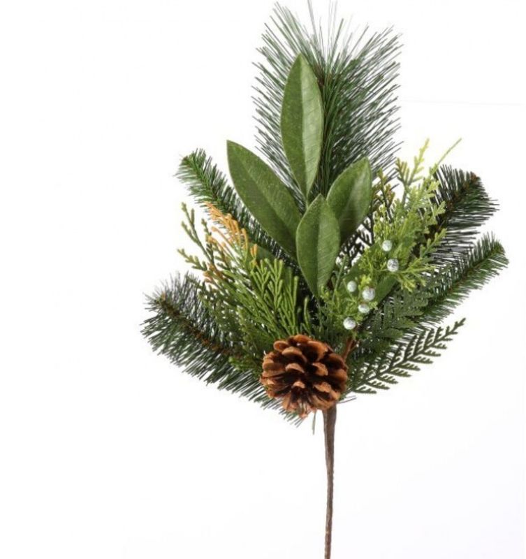16&quot; Juniper Cedar Pinecones Spray