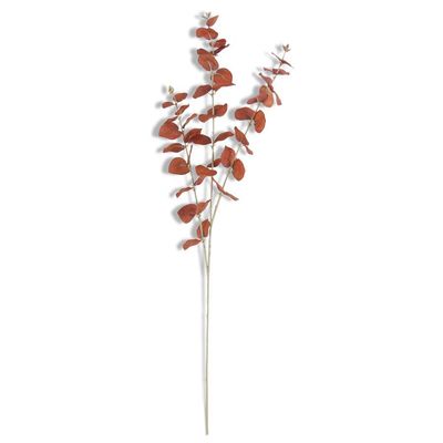 35.5&quot; Brown Orange Eucalyptus Spray