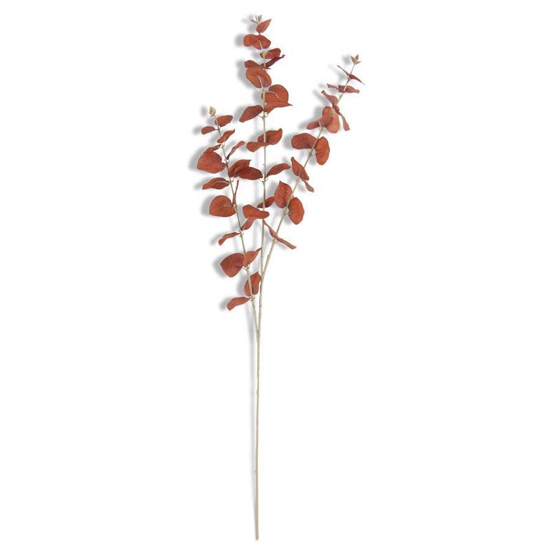 35.5&quot; Brown Orange Eucalyptus Spray