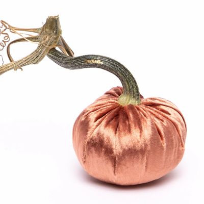 Hot Skwash Copper Silk Velvet Pumpkin 4&quot;