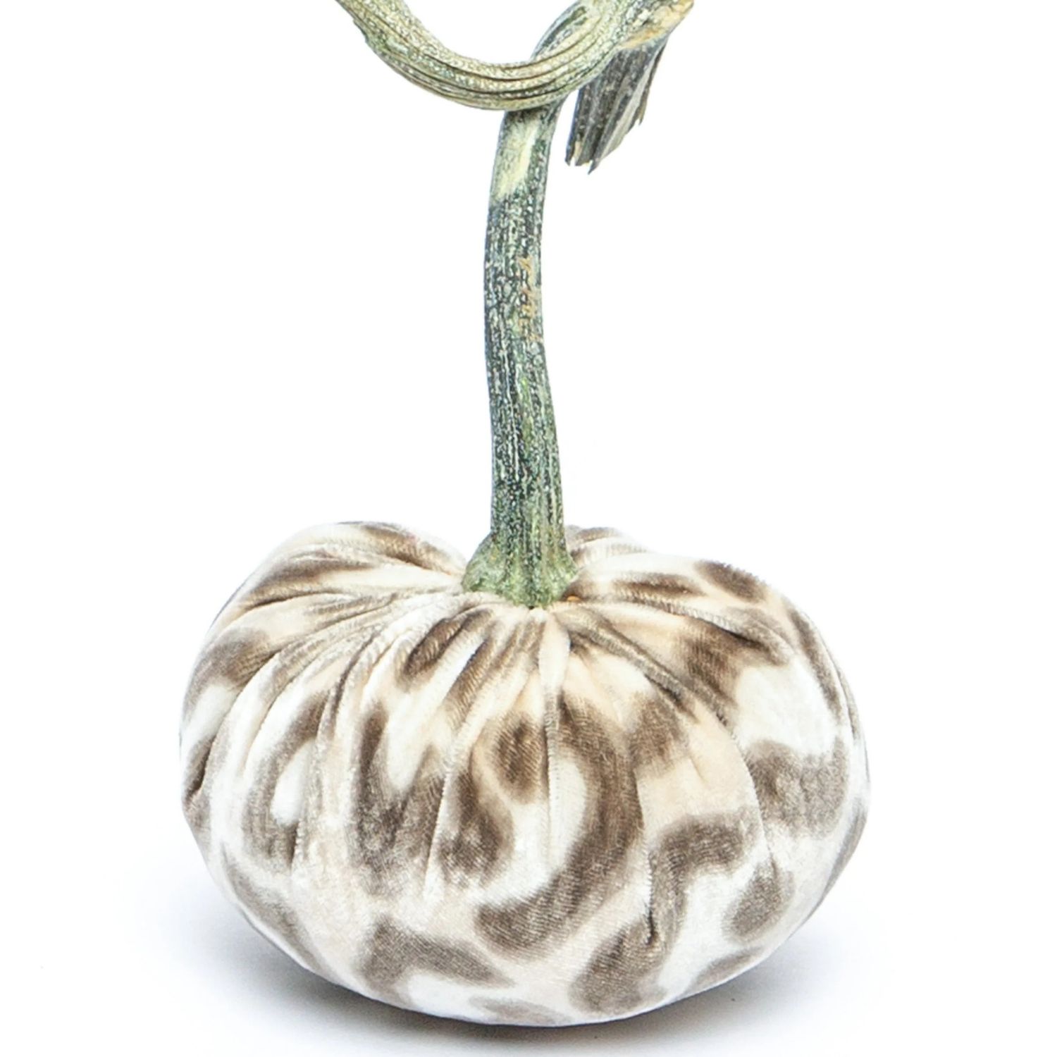 Hot Skwash Snow Leopard Silk Velvet Pumpkin 4&quot;