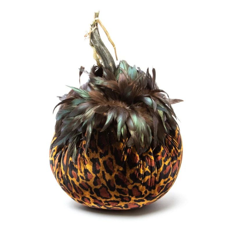 Hot Skwash Leopard w/Black Collar Pumpkin 10&quot;