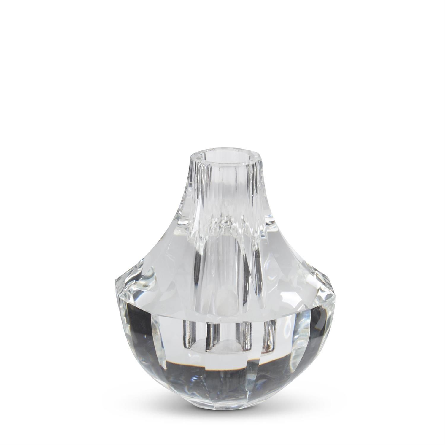 6&quot; Clear Crystal Bud Vase