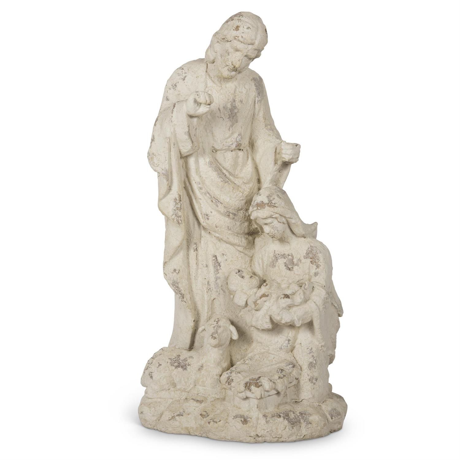 28&quot; Resin Cream Nativity