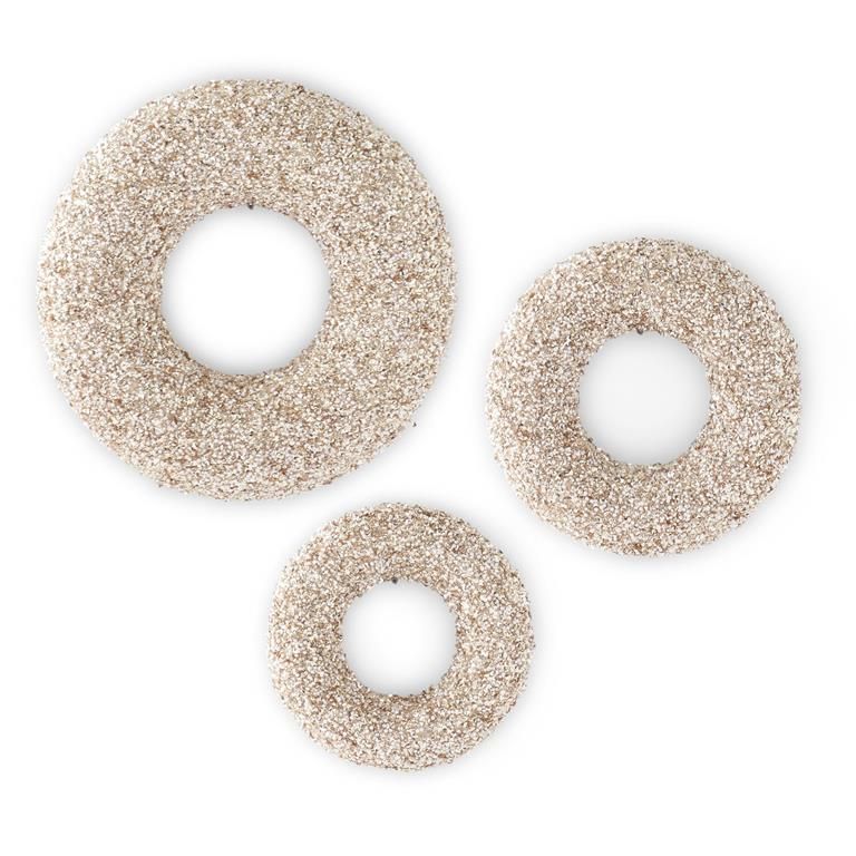 Champagne Sequins &amp; Bead Embellished Wreath