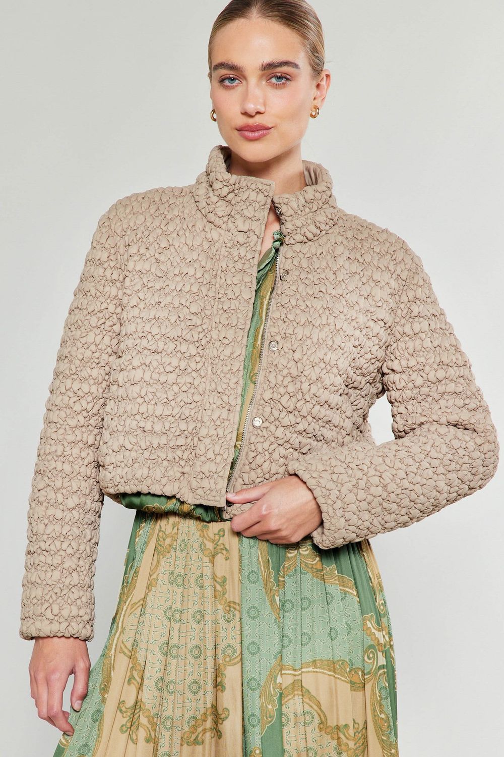 Taupe Quilting Jacket