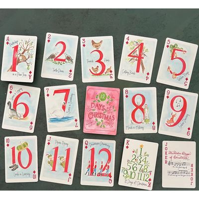 12 Days of Christmas Playing Cards